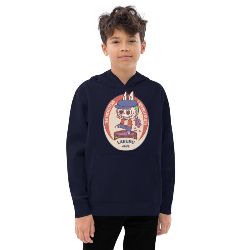 POP MART Labubu Printing Kids fleece hoodie P1-180 - Image 4