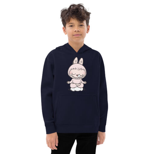 POP MART Labubu Printing Kids fleece hoodie P2-4 - Image 4