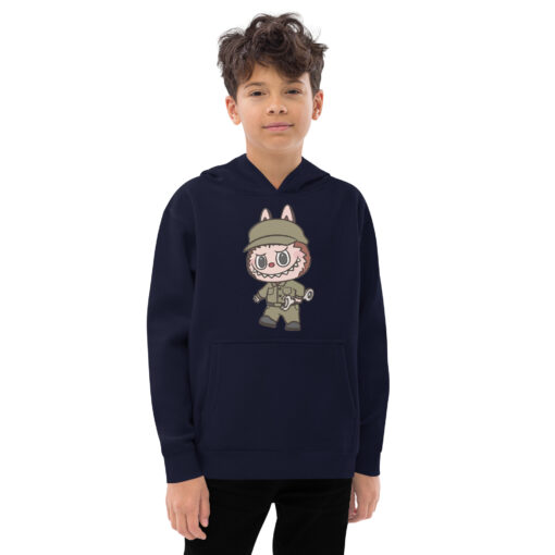 POP MART Labubu Printing Kids fleece hoodie P1-112 - Image 4