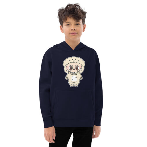 POP MART Labubu Printing Kids fleece hoodie P3-59 - Image 4