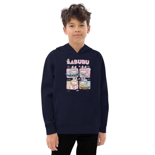 POP MART Labubu Printing Kids fleece hoodie P1-196 - Image 4