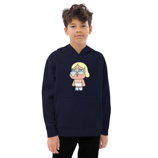 POP MART Labubu Printing Kids fleece hoodie P2-9 - Image 4
