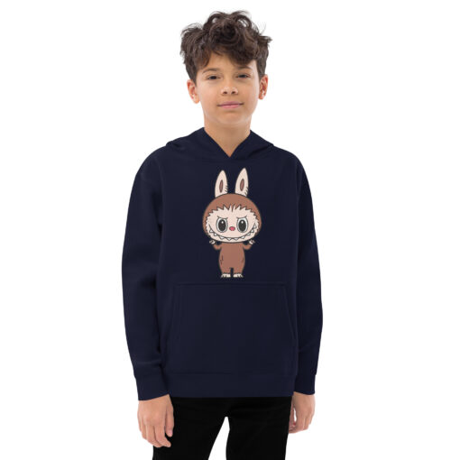 POP MART Labubu Printing Kids fleece hoodie P1-126 - Image 4