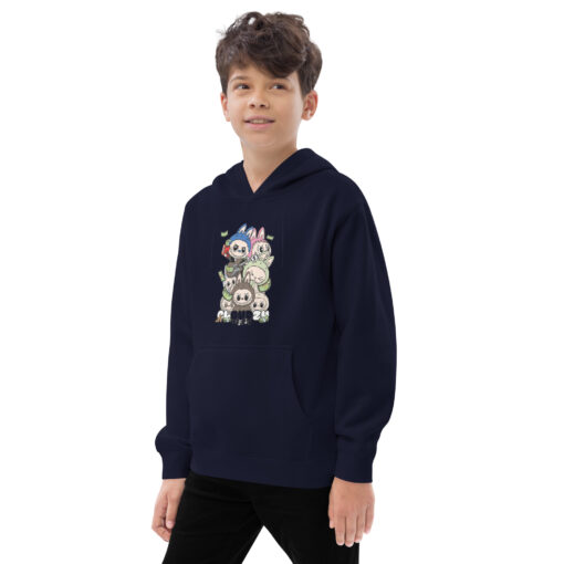 POP MART Labubu Printing Kids fleece hoodie P1-68 - Image 6