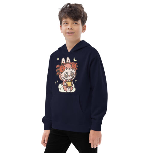 POP MART Labubu Printing Kids fleece hoodie P1-128 - Image 6