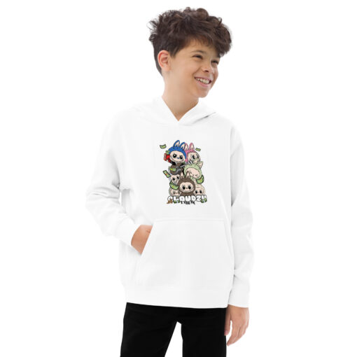 POP MART Labubu Printing Kids fleece hoodie P1-68 - Image 11