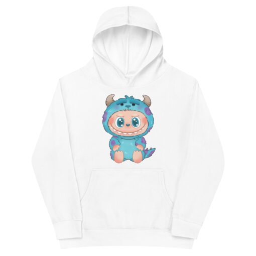 POP MART Labubu Printing Kids fleece hoodie P3-14 - Image 4