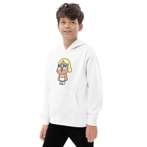 POP MART Labubu Printing Kids fleece hoodie P2-9 - Image 12