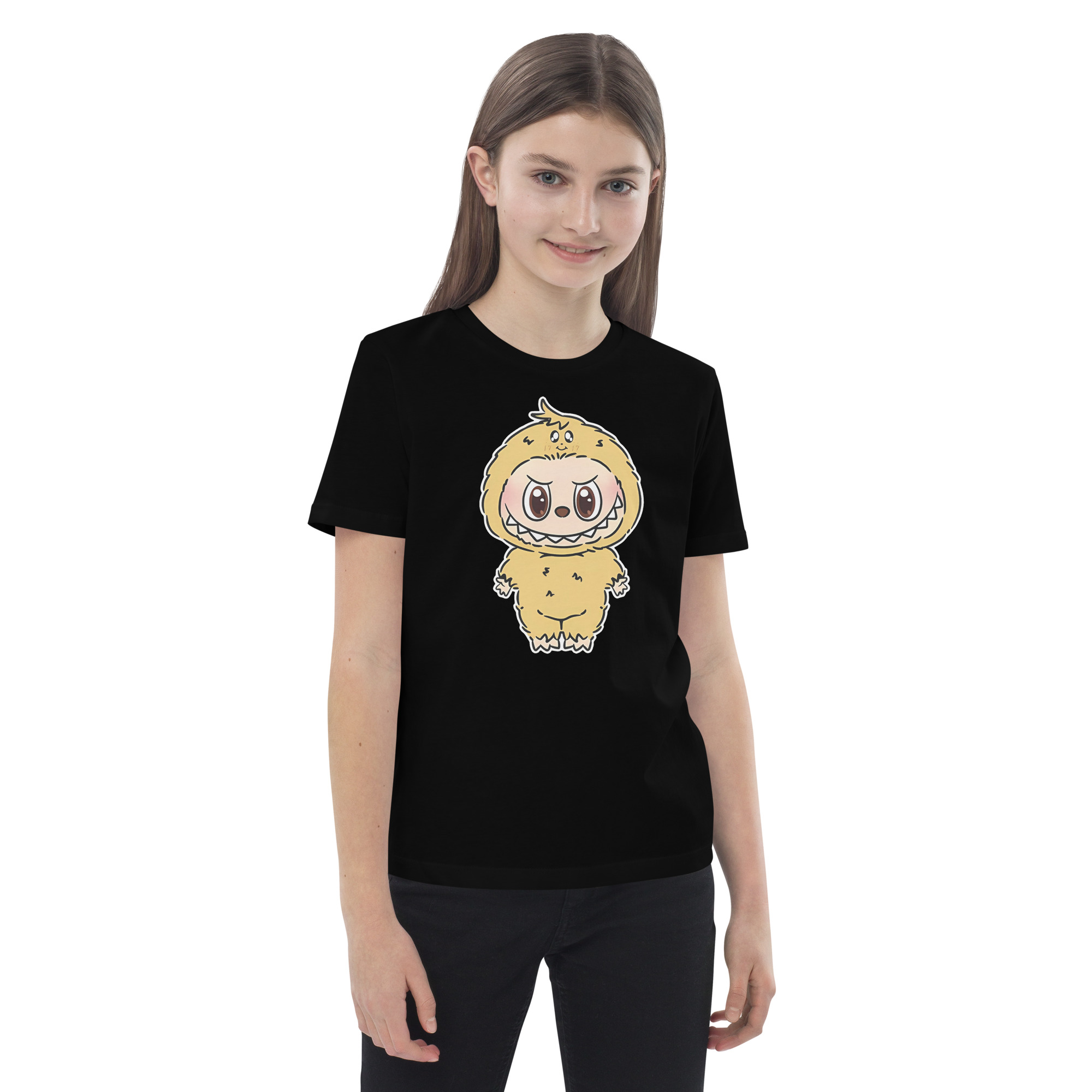 POP MART Labubu Printing Organic cotton kids t-shirt P3-60 - Image 2