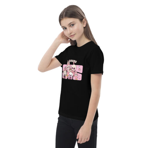 POP MART Labubu Printing Organic cotton kids t-shirt P1-86 - Image 4