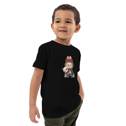 POP MART Labubu Printing Organic cotton kids t-shirt P1-87 - Image 2
