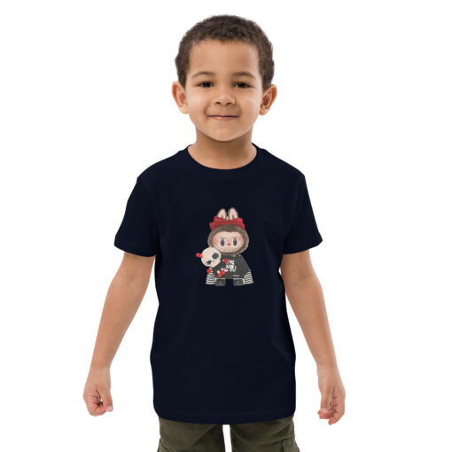 POP MART Labubu Printing Organic cotton kids t-shirt P1-87 - Image 4