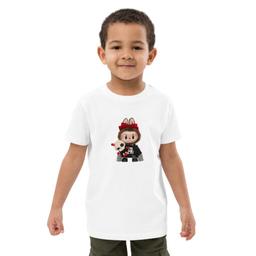 POP MART Labubu Printing Organic cotton kids t-shirt P1-87 - Image 7