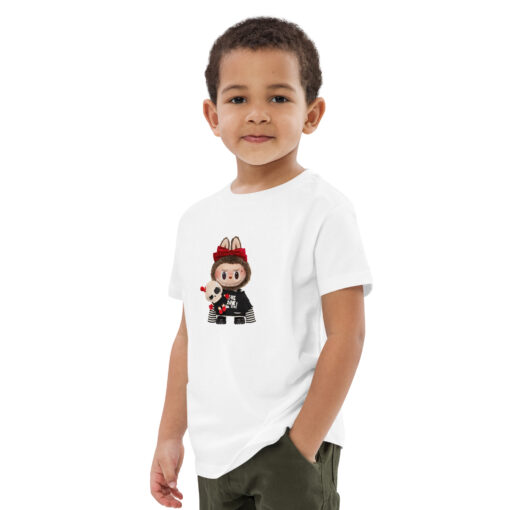 POP MART Labubu Printing Organic cotton kids t-shirt P1-87 - Image 9