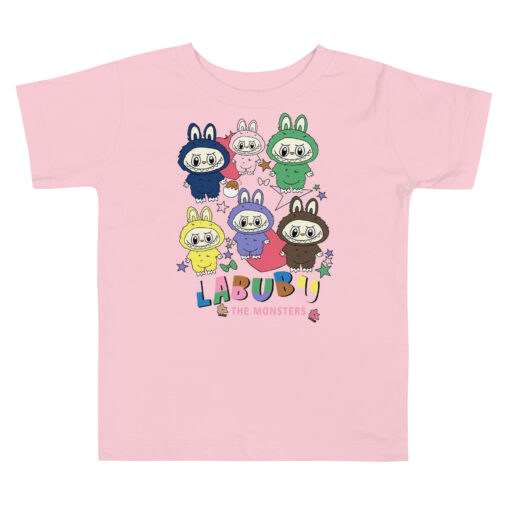 POP MART Labubu Printing Toddler Short Sleeve Tee P0-5 - Image 3