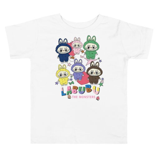 POP MART Labubu Printing Toddler Short Sleeve Tee P0-5 - Image 4