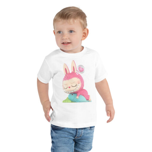 POP MART Labubu Printing Toddler Short Sleeve Tee P1-82 - Image 4