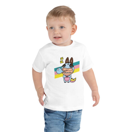 POP MART Labubu Printing Toddler Short Sleeve Tee P1-8 - Image 4