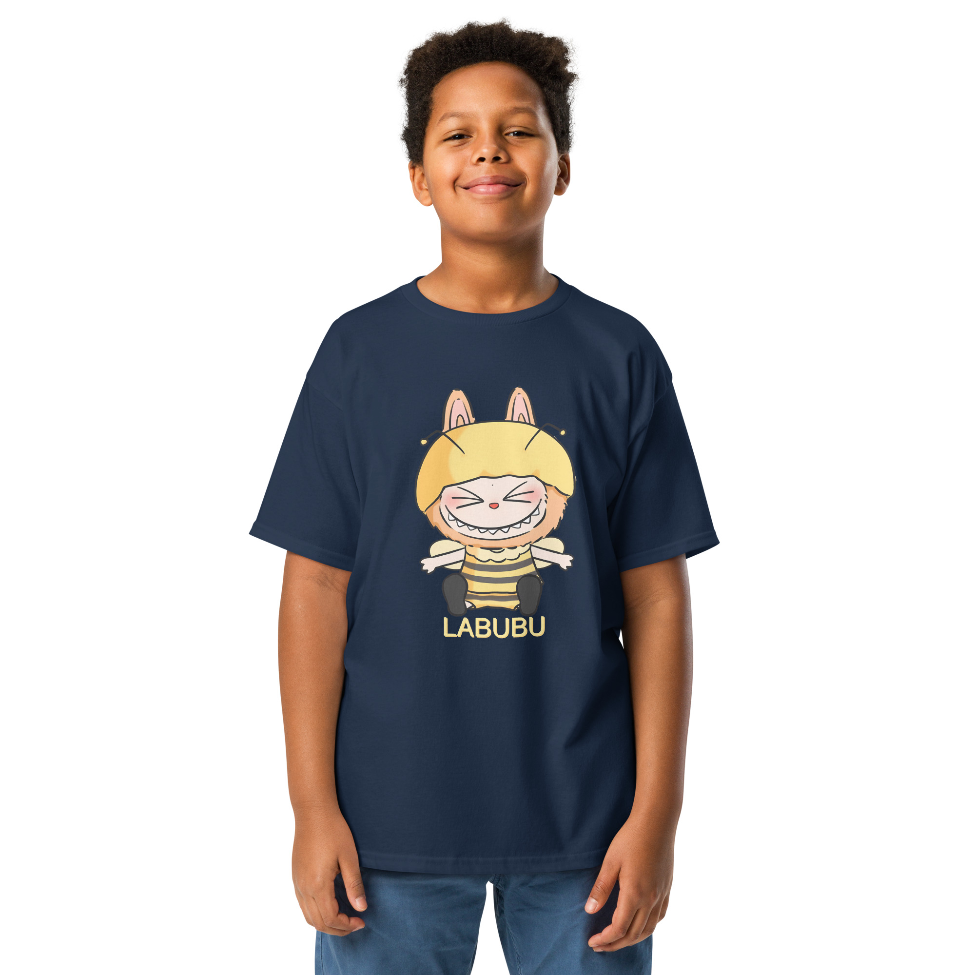 POP MART Labubu Printing Youth classic tee P1-137 - Image 4