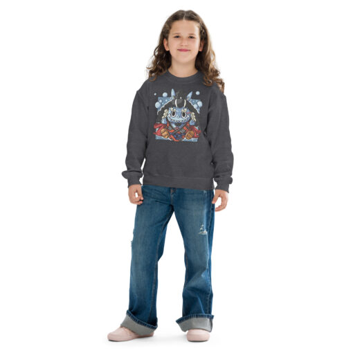 POP MART Labubu Printing Youth crewneck sweatshirt P0-27 - Image 5