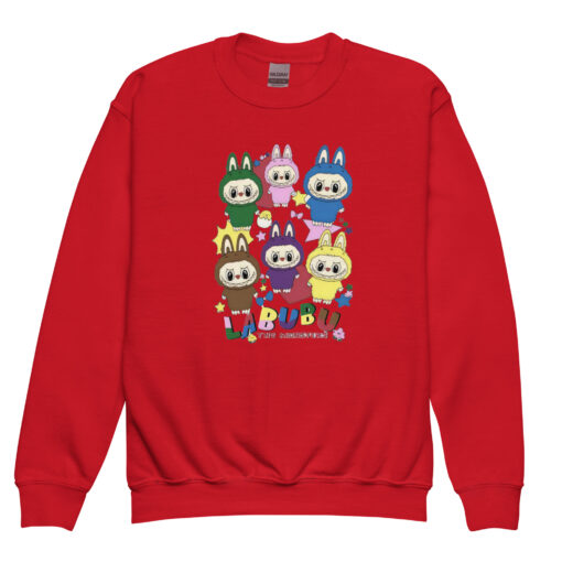POP MART Labubu Printing Youth crewneck sweatshirt P1-4 - Image 4