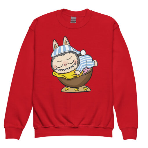POP MART Labubu Printing Youth crewneck sweatshirt P1-97 - Image 4
