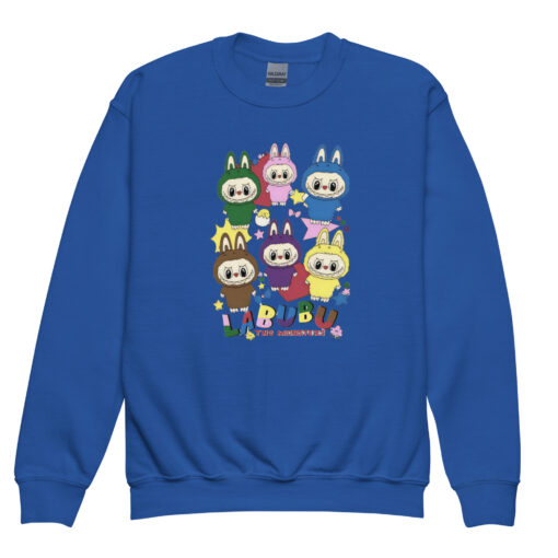 POP MART Labubu Printing Youth crewneck sweatshirt P1-4 - Image 6