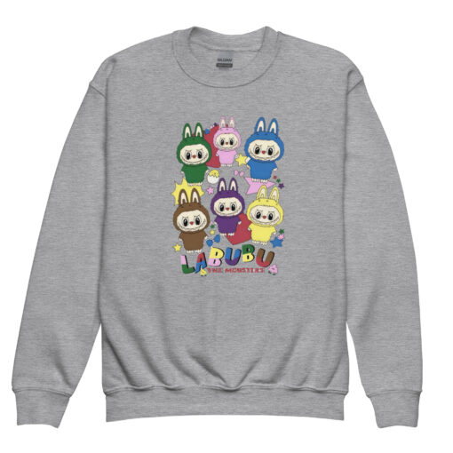 POP MART Labubu Printing Youth crewneck sweatshirt P1-4 - Image 7
