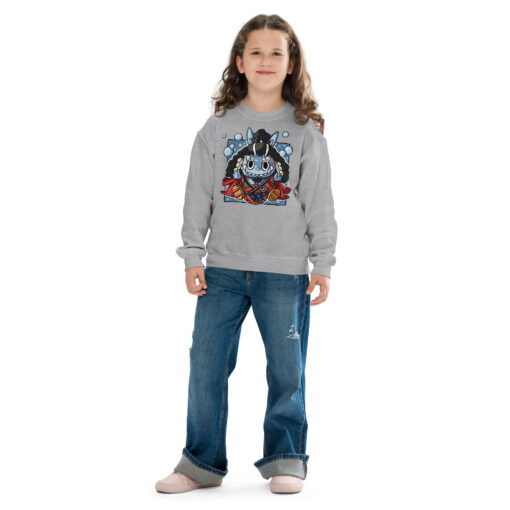 POP MART Labubu Printing Youth crewneck sweatshirt P0-27 - Image 7