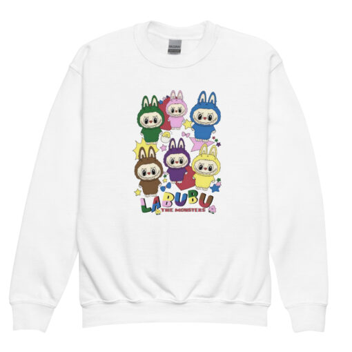 POP MART Labubu Printing Youth crewneck sweatshirt P1-4 - Image 8