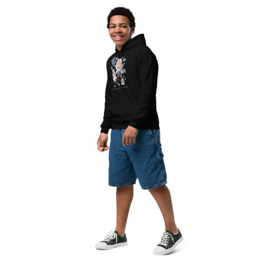 POP MART Labubu Printing Youth heavy blend hoodie P1-47 - Image 3