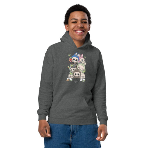 POP MART Labubu Printing Youth heavy blend hoodie P1-199 - Image 12
