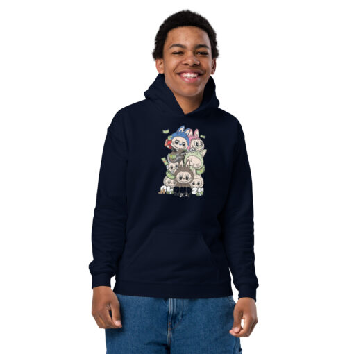 POP MART Labubu Printing Youth heavy blend hoodie P1-199 - Image 7