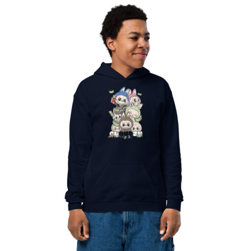 POP MART Labubu Printing Youth heavy blend hoodie P1-199 - Image 6