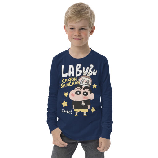 POP MART Labubu Printing Youth long sleeve tee P0-30 - Image 4
