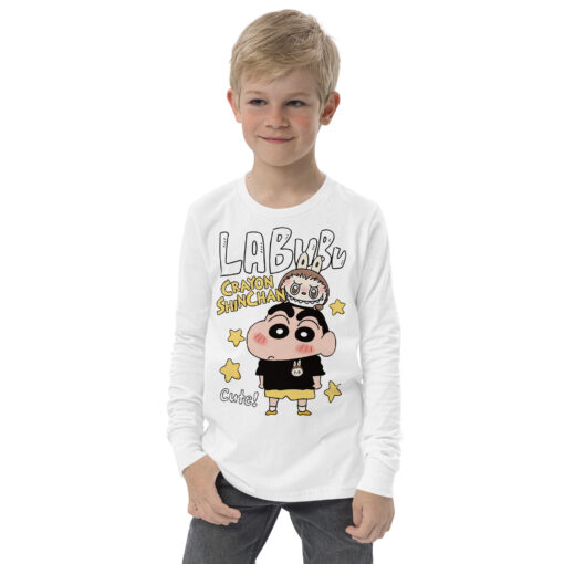 POP MART Labubu Printing Youth long sleeve tee P0-30 - Image 13