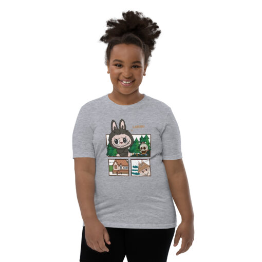 POP MART Labubu Printing Youth Short Sleeve T-Shirt P1-3 - Image 34