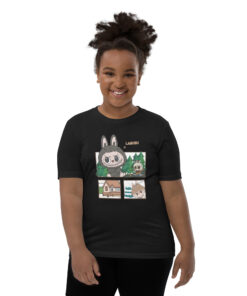 POP MART Labubu Printing Youth Short Sleeve T-Shirt P1-3