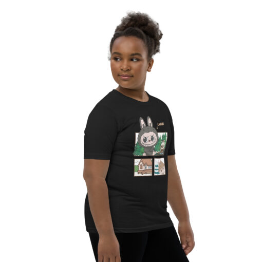 POP MART Labubu Printing Youth Short Sleeve T-Shirt P1-3 - Image 3