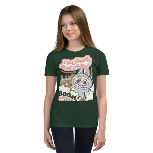 POP MART Labubu Printing Youth Short Sleeve T-Shirt P0-16 - Image 4