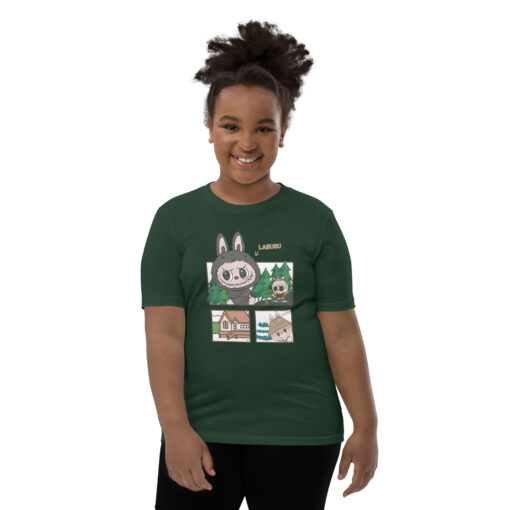 POP MART Labubu Printing Youth Short Sleeve T-Shirt P1-3 - Image 10