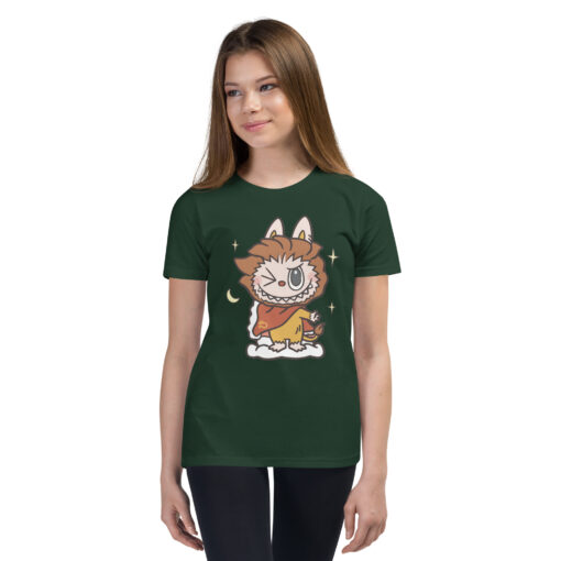 POP MART Labubu Printing Youth Short Sleeve T-Shirt P1-119 - Image 4