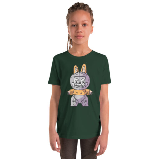 POP MART Labubu Printing Youth Short Sleeve T-Shirt P3-108 - Image 4