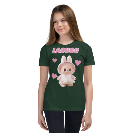 POP MART Labubu Printing Youth Short Sleeve T-Shirt P1-171 - Image 4
