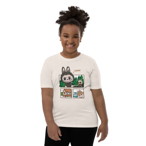 POP MART Labubu Printing Youth Short Sleeve T-Shirt P1-3 - Image 43