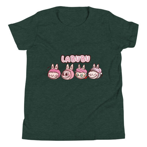 POP MART Labubu Printing Youth Short Sleeve T-Shirt P1-12 - Image 9