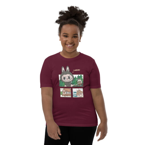 POP MART Labubu Printing Youth Short Sleeve T-Shirt P1-3 - Image 7