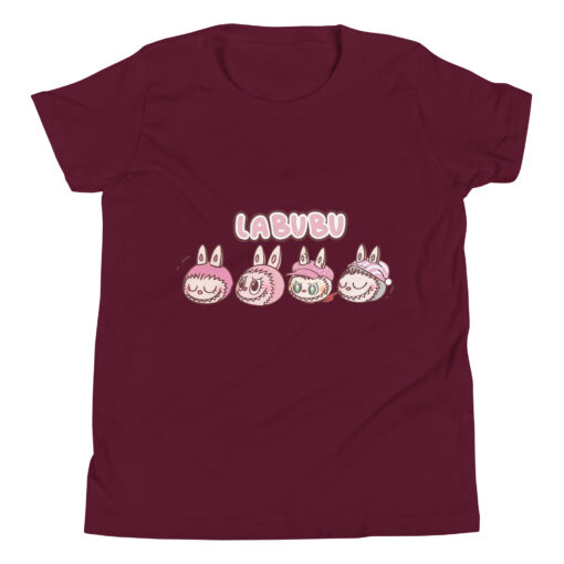 POP MART Labubu Printing Youth Short Sleeve T-Shirt P1-12 - Image 3