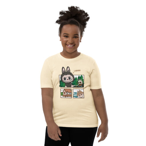 POP MART Labubu Printing Youth Short Sleeve T-Shirt P1-3 - Image 46