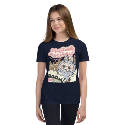 POP MART Labubu Printing Youth Short Sleeve T-Shirt P0-16 - Image 2